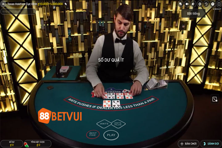 Chơi Poker texas holdem tại 188Bet