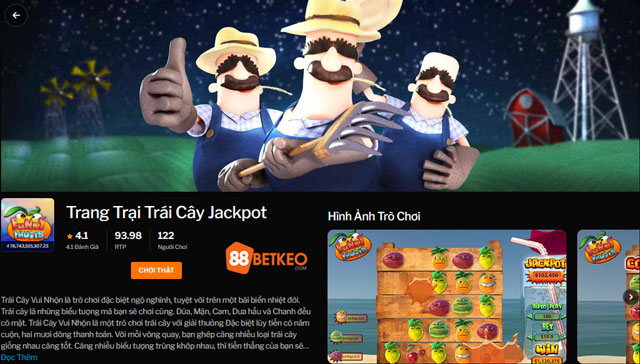 Giới thiệu game Trang Trại Trái Cây Jackpot