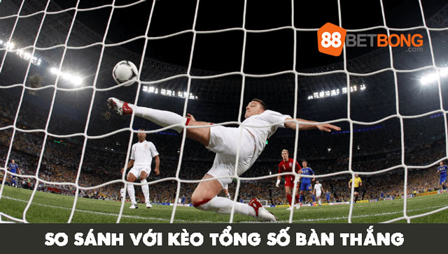 So sánh với kèo tổng số bàn thắng