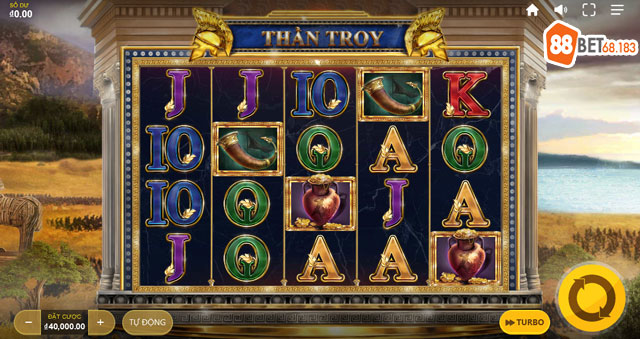 Giao diện game slot Các Vị Thần Thành Troy