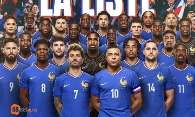 25 cầu thủ tham dự Euro 2024 của đội tuyển Pháp