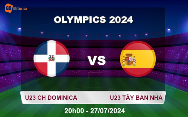 U23 CH Dominica Vs U23 Tây Ban Nha