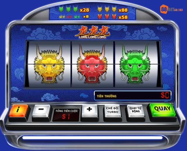 Giao diện game slot Ba Vị Thần Rồng