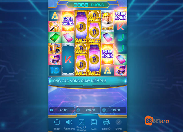 Giao diện slot game cơn sốt vàng